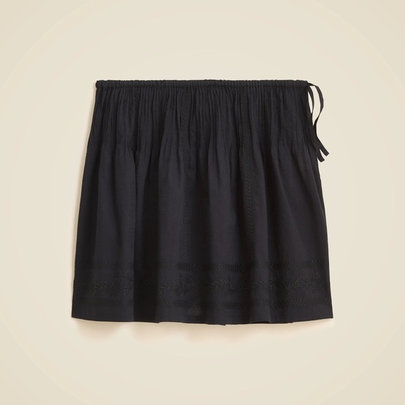 J. Crew Dresses & Skirts - NWT J Crew Embroidered Side Tie Mini Skirt